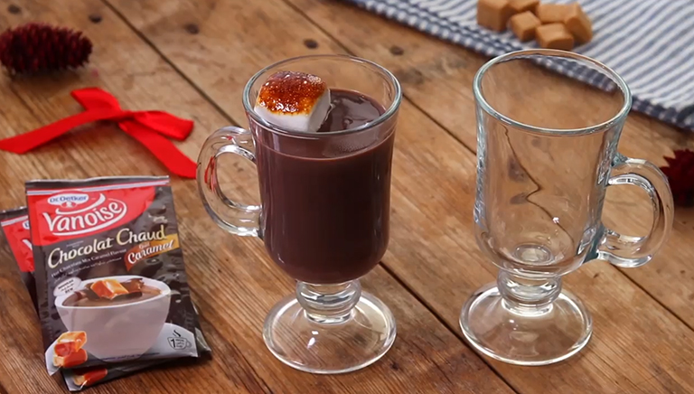 Recette Chocolat chaud goût Caramel